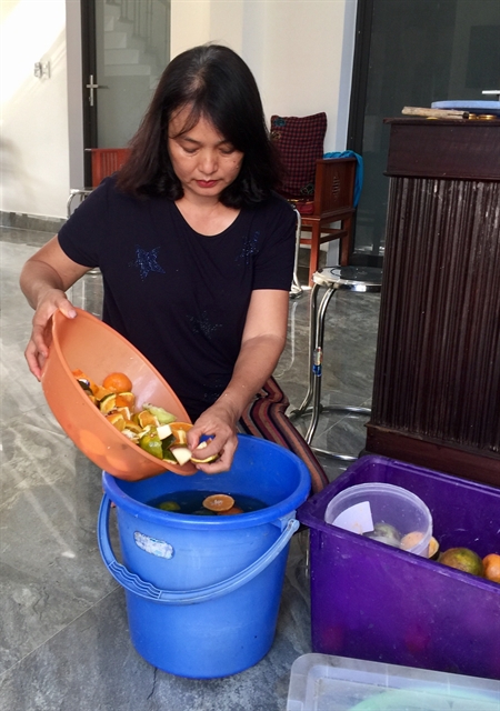 Hội An residents turn organic waste into compost and detergent